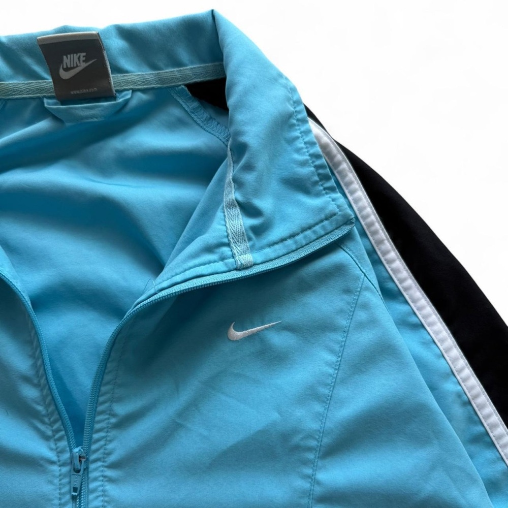 vintage y2k nike baby blue track jacket size medium